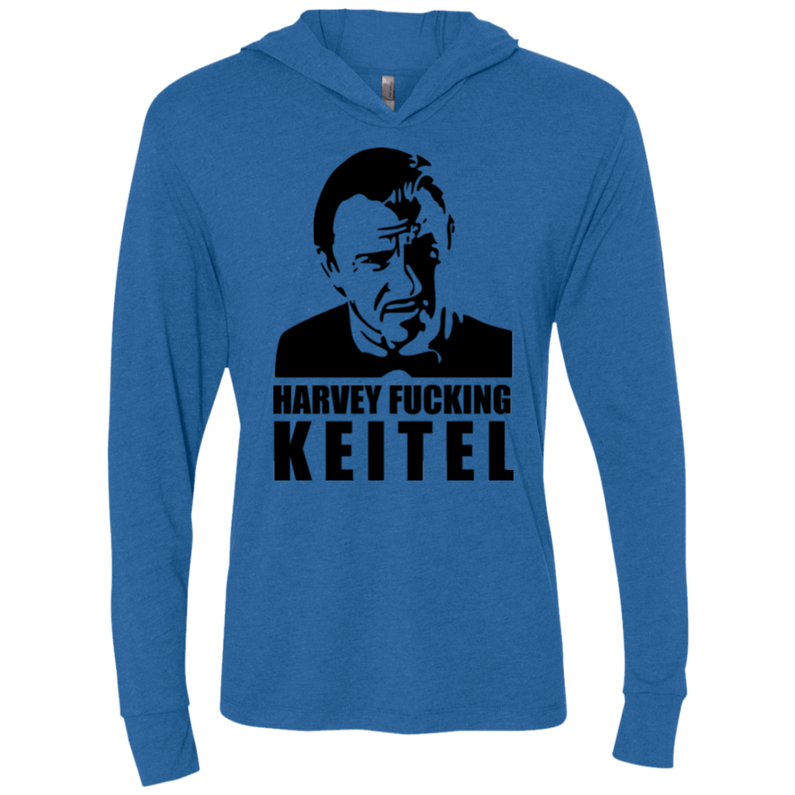 T-Shirts Vintage Royal / X-Small Harvey fucking Keitel Triblend Long Sleeve Hoodie Tee