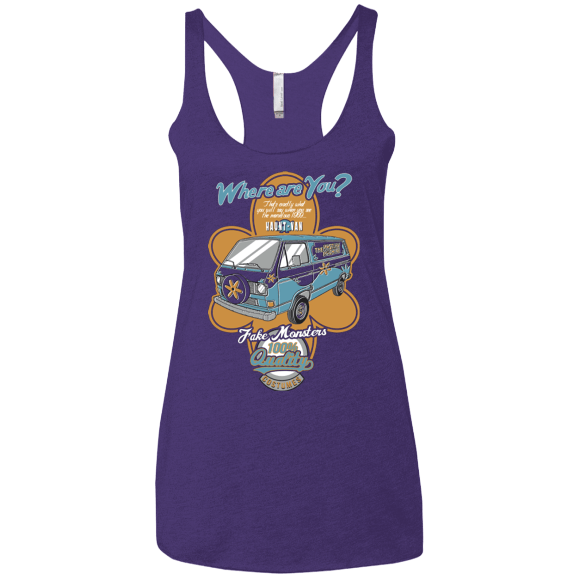 T-Shirts Purple / X-Small Haunt Van Women's Triblend Racerback Tank