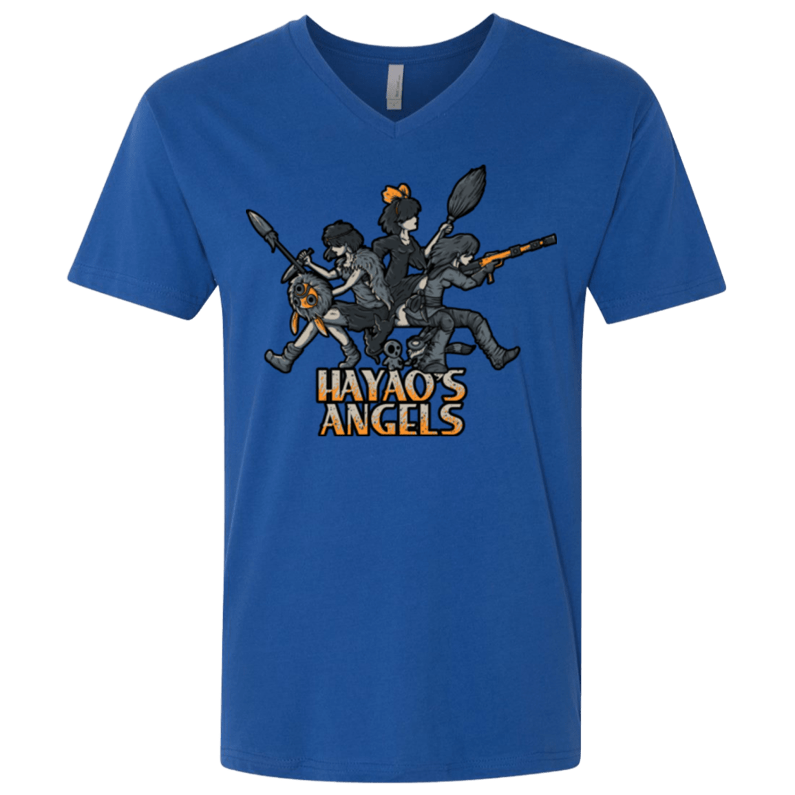 T-Shirts Royal / X-Small HAYAOS-ANGELS Men's Premium V-Neck