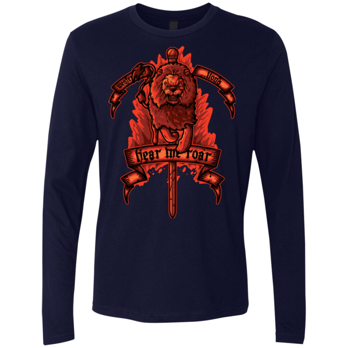 T-Shirts Midnight Navy / Small HEAR ME ROAR Men's Premium Long Sleeve