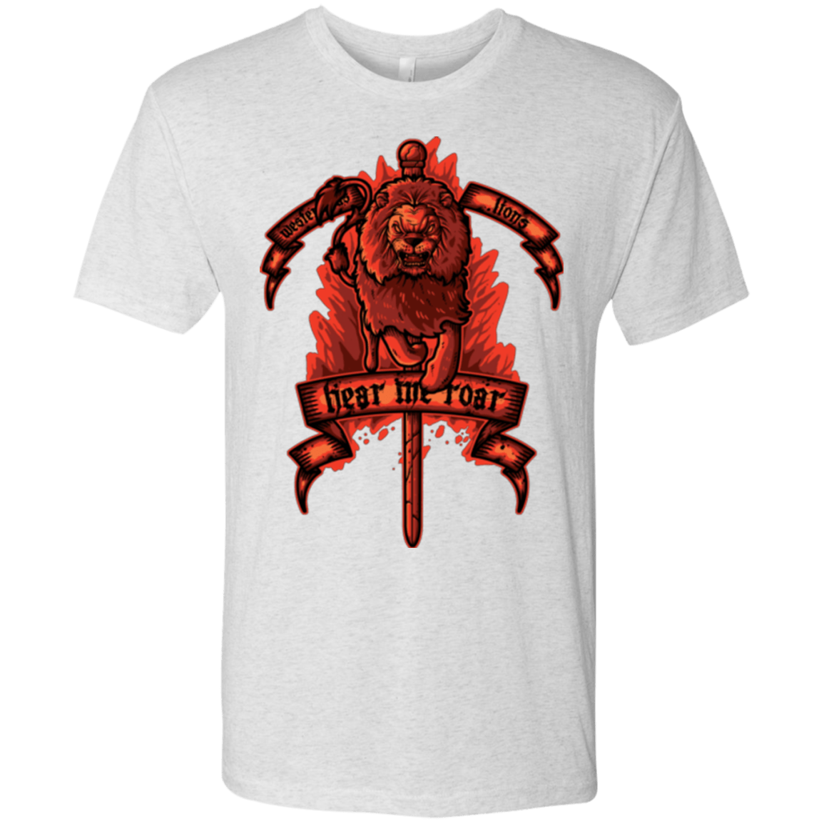 T-Shirts Heather White / Small HEAR ME ROAR Men's Triblend T-Shirt