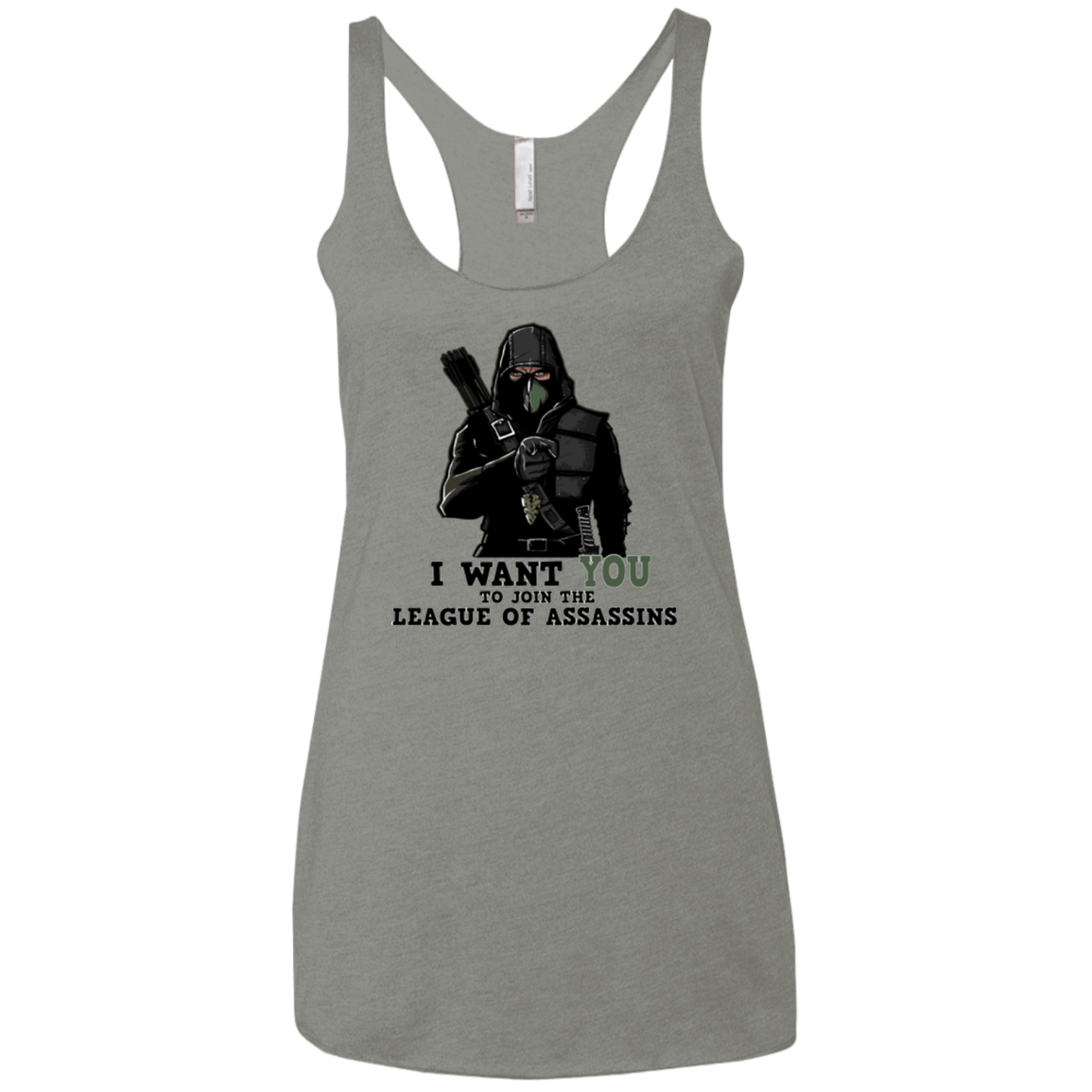 T-Shirts Venetian Grey / X-Small Heir to the Demon Women's Triblend Racerback Tank