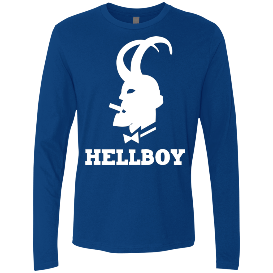 T-Shirts Royal / Small Hellboy Men's Premium Long Sleeve
