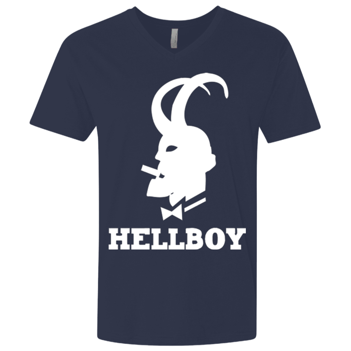 T-Shirts Midnight Navy / X-Small Hellboy Men's Premium V-Neck