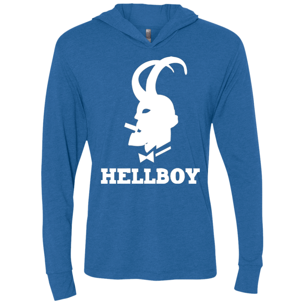 T-Shirts Vintage Royal / X-Small Hellboy Triblend Long Sleeve Hoodie Tee