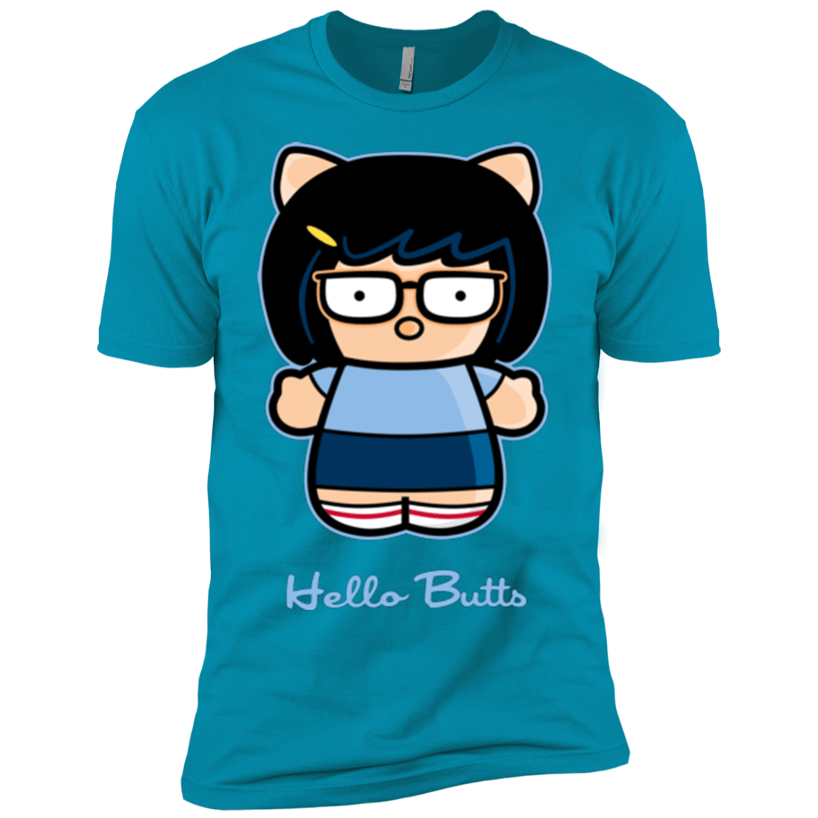 T-Shirts Turquoise / YXS Hello Butts Boys Premium T-Shirt