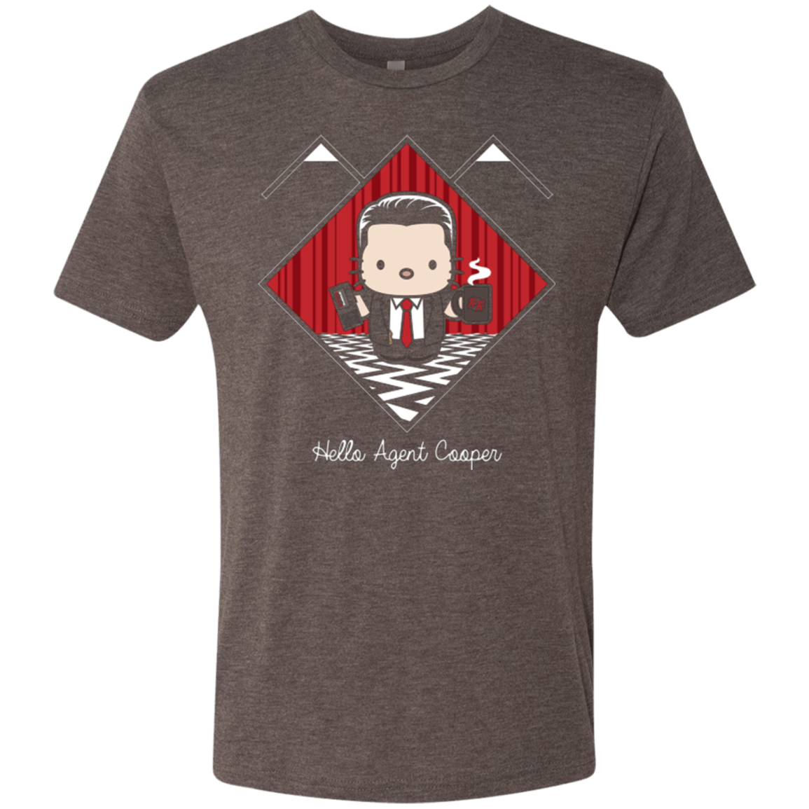 T-Shirts Macchiato / Small Hello Cooper Men's Triblend T-Shirt