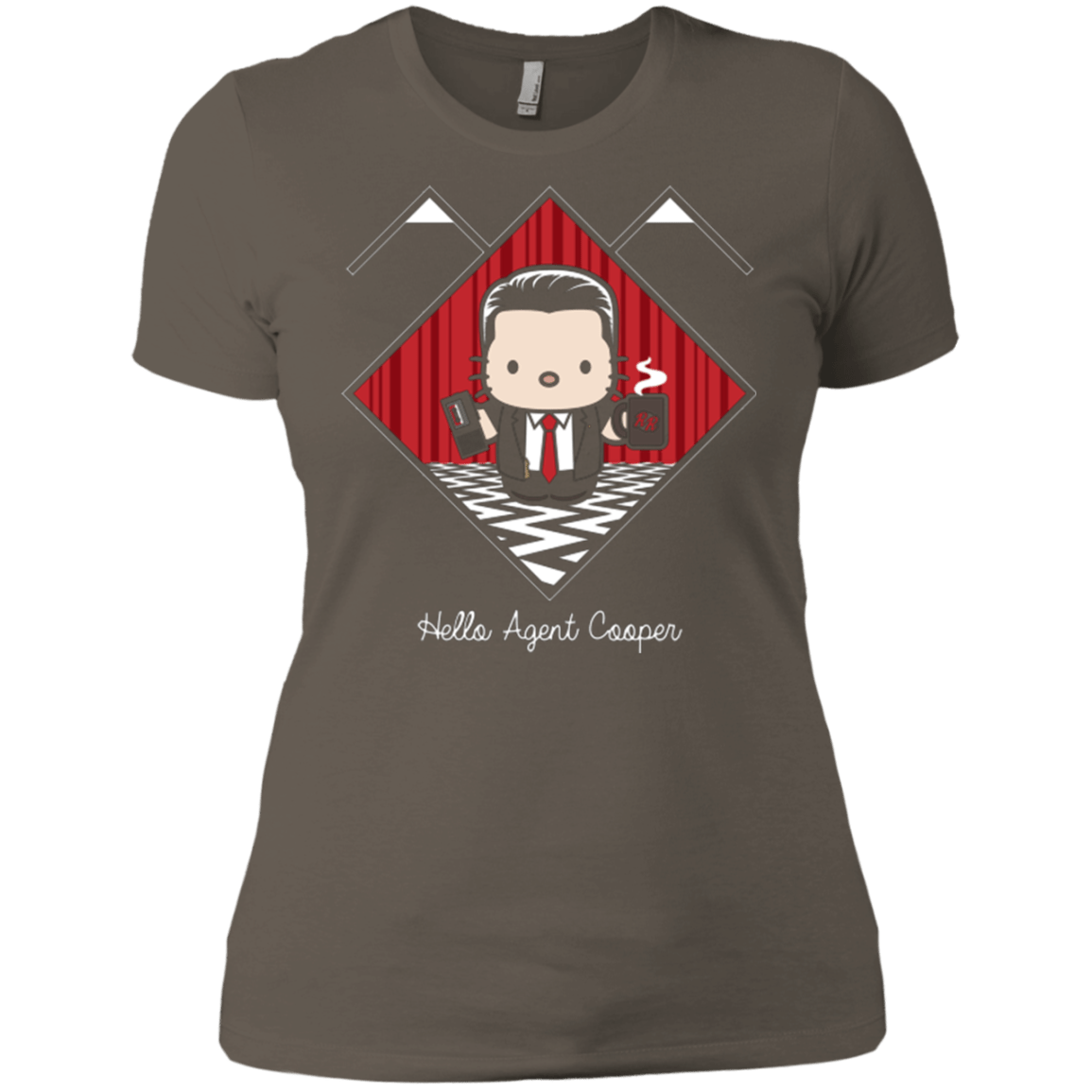 T-Shirts Warm Grey / X-Small Hello Cooper Women's Premium T-Shirt