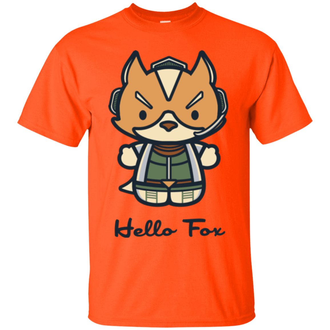 T-Shirts Orange / Small Hello Fox T-Shirt