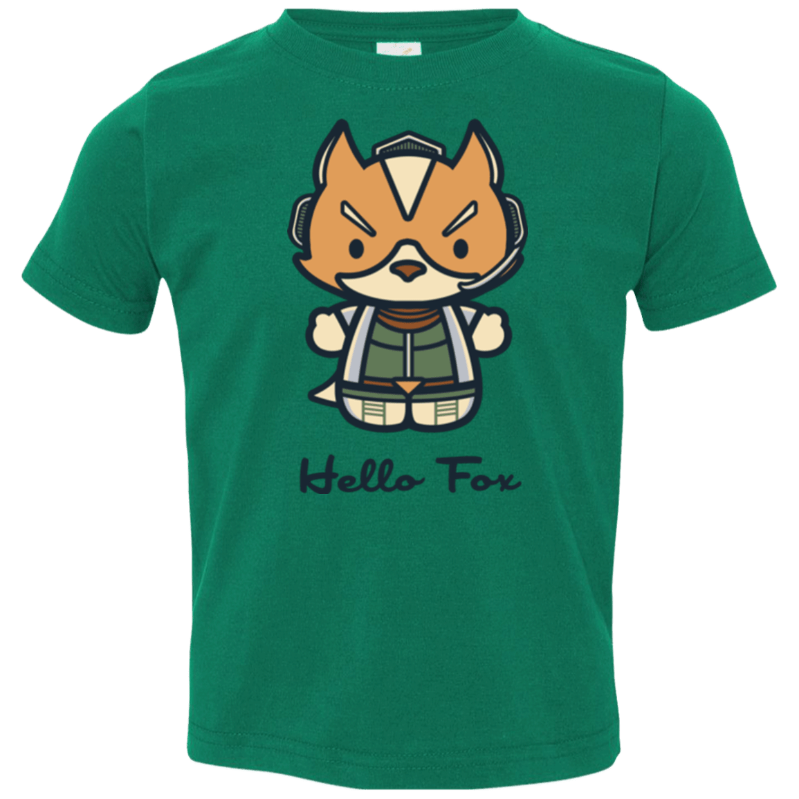 T-Shirts Kelly / 2T Hello Fox Toddler Premium T-Shirt
