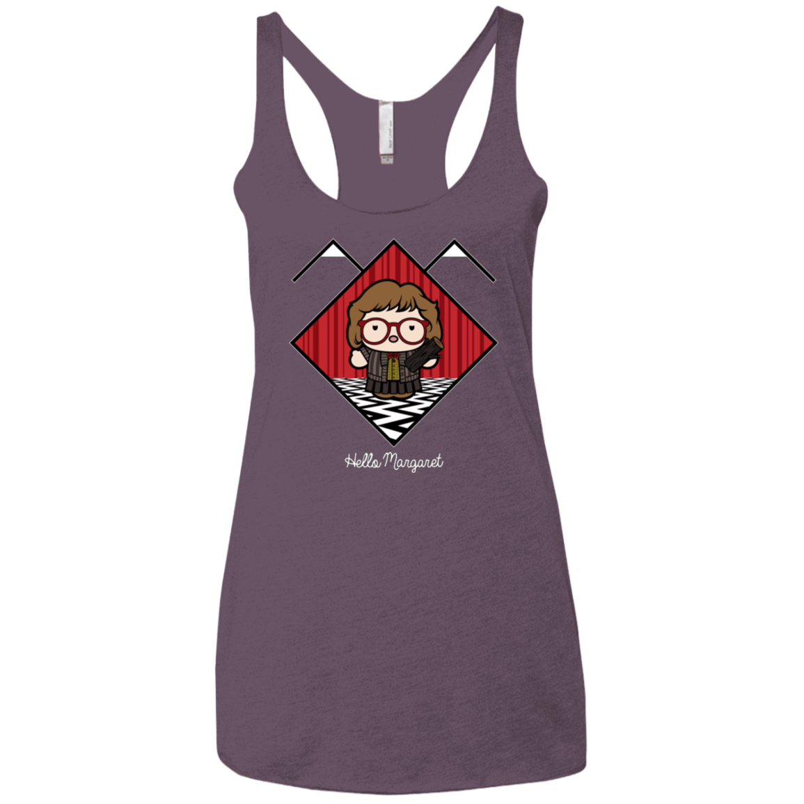 T-Shirts Vintage Purple / X-Small Hello Margaret Women's Triblend Racerback Tank