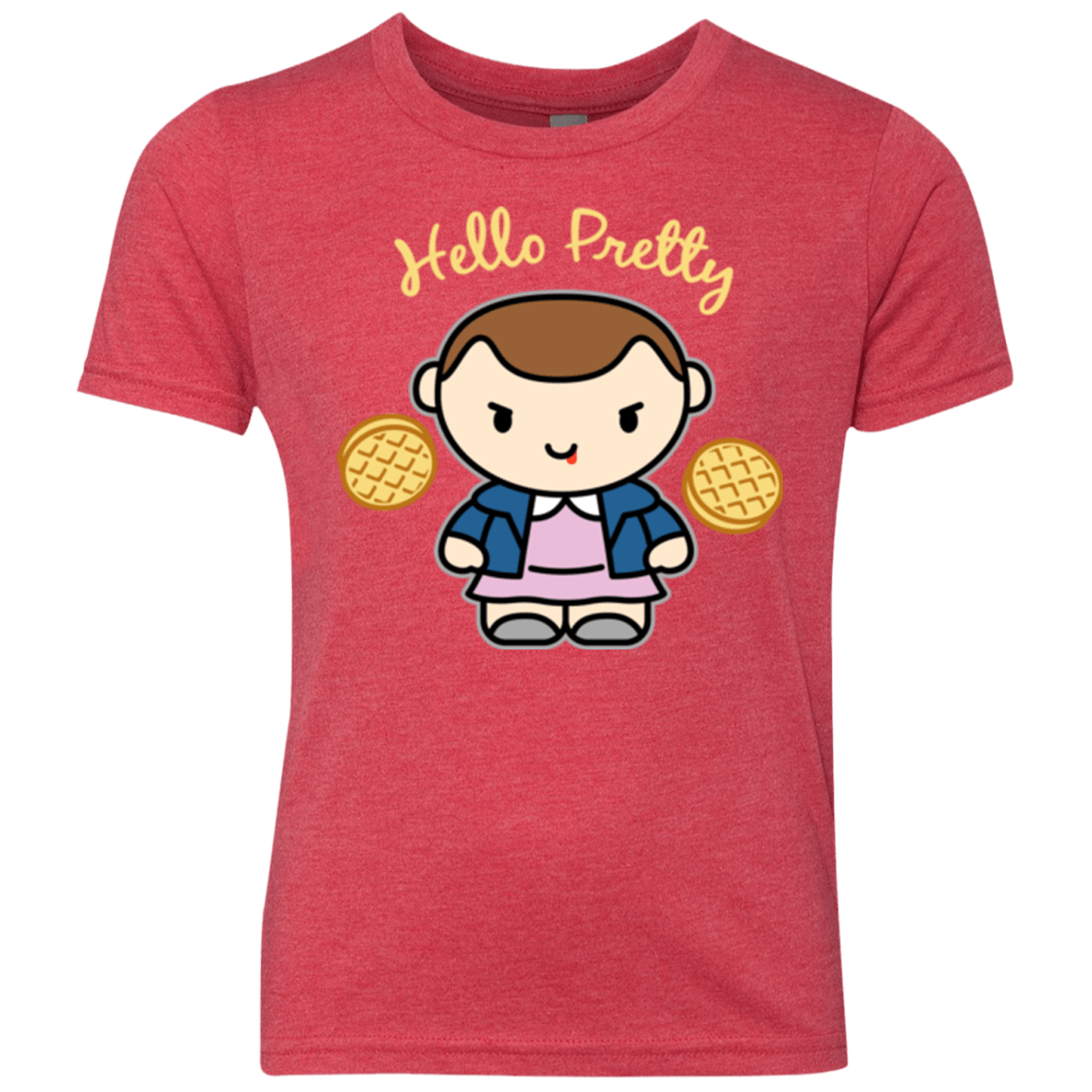 T-Shirts Vintage Red / YXS Hello Pretty Youth Triblend T-Shirt