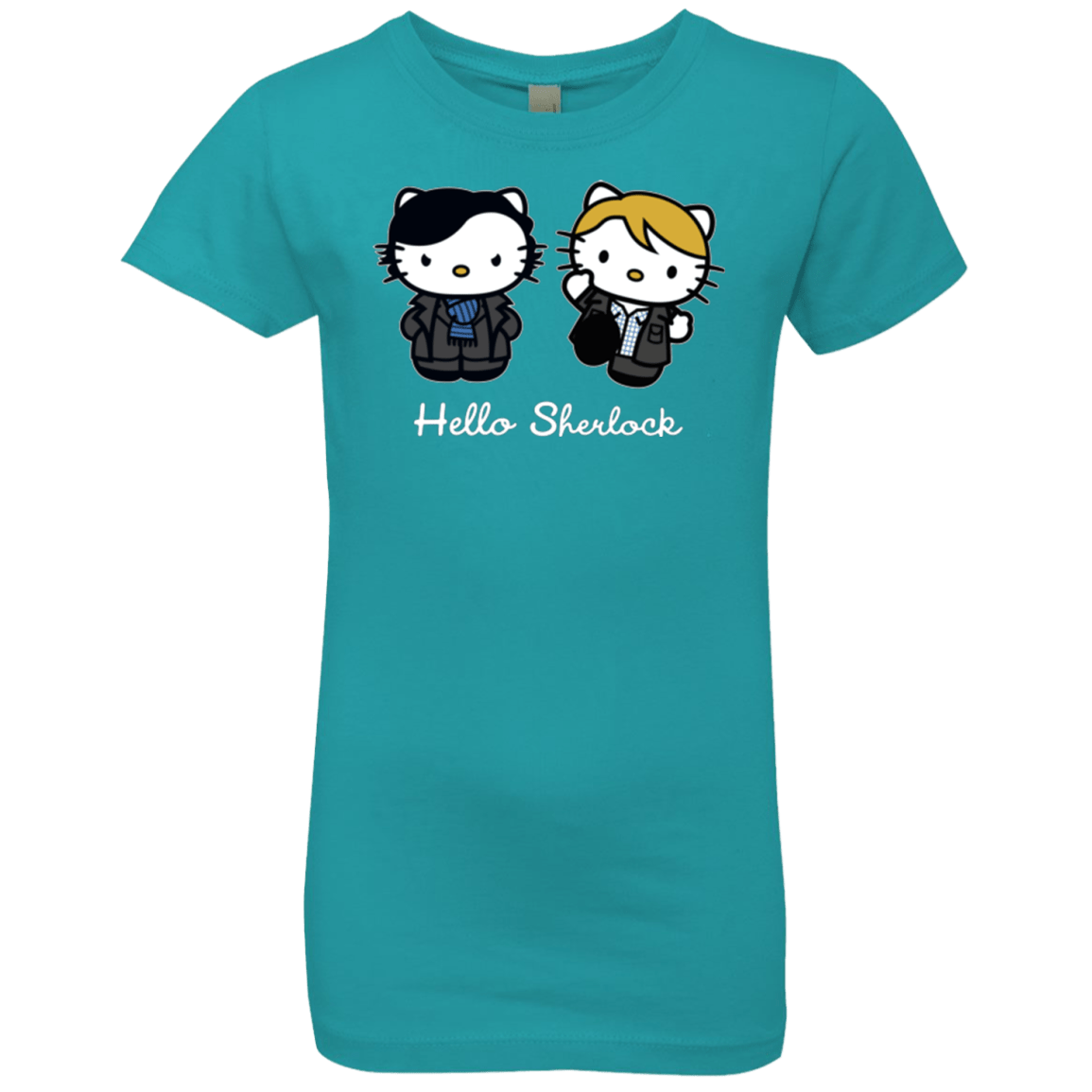 T-Shirts Tahiti Blue / YXS Hello Sherlock Girls Premium T-Shirt
