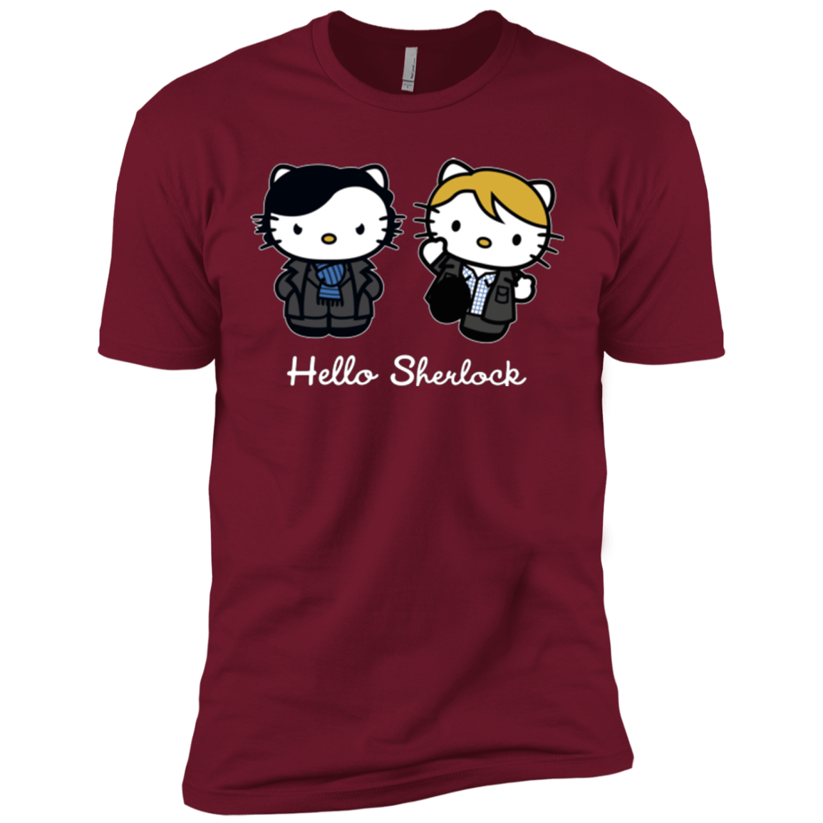 T-Shirts Cardinal / X-Small Hello Sherlock Men's Premium T-Shirt