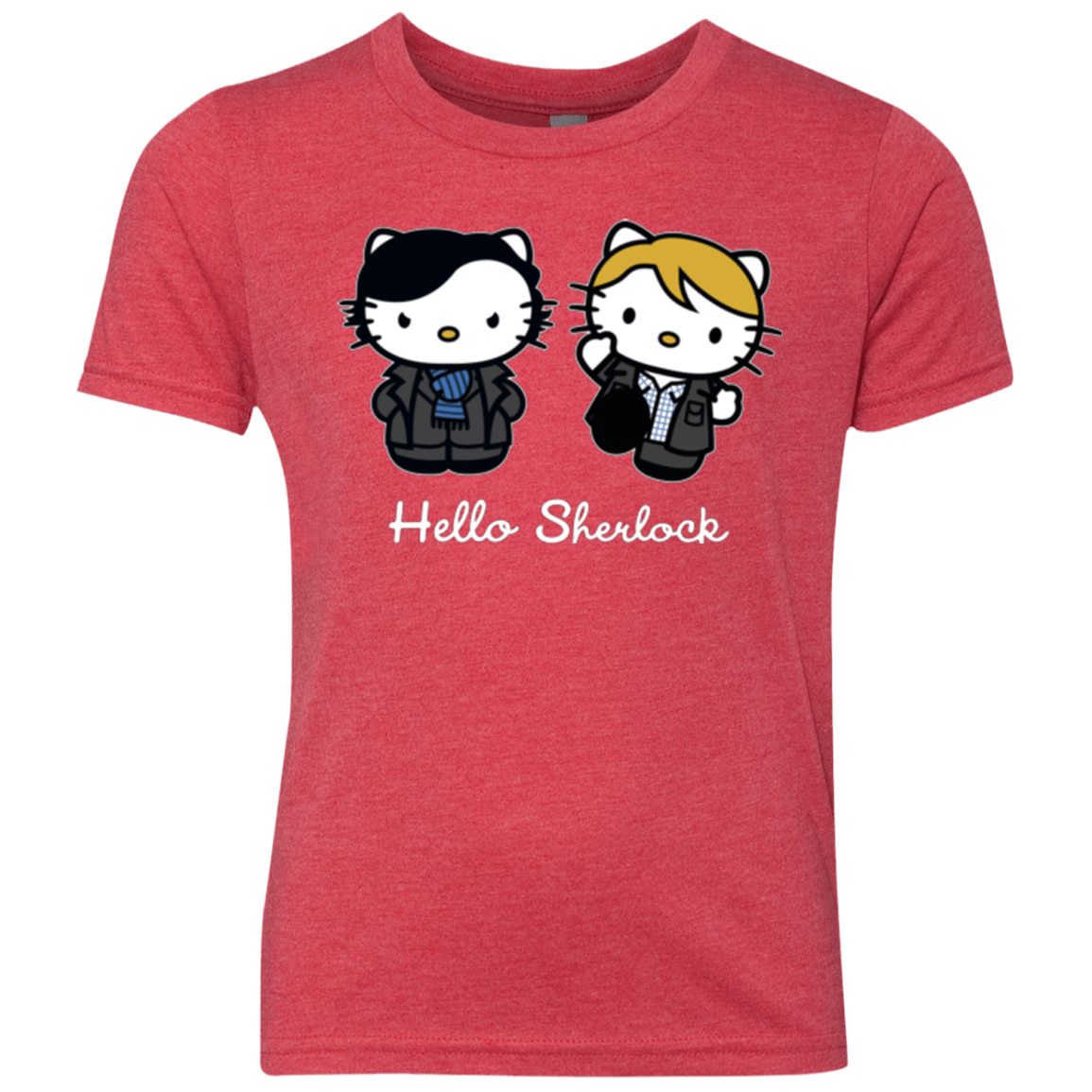 T-Shirts Vintage Red / YXS Hello Sherlock Youth Triblend T-Shirt