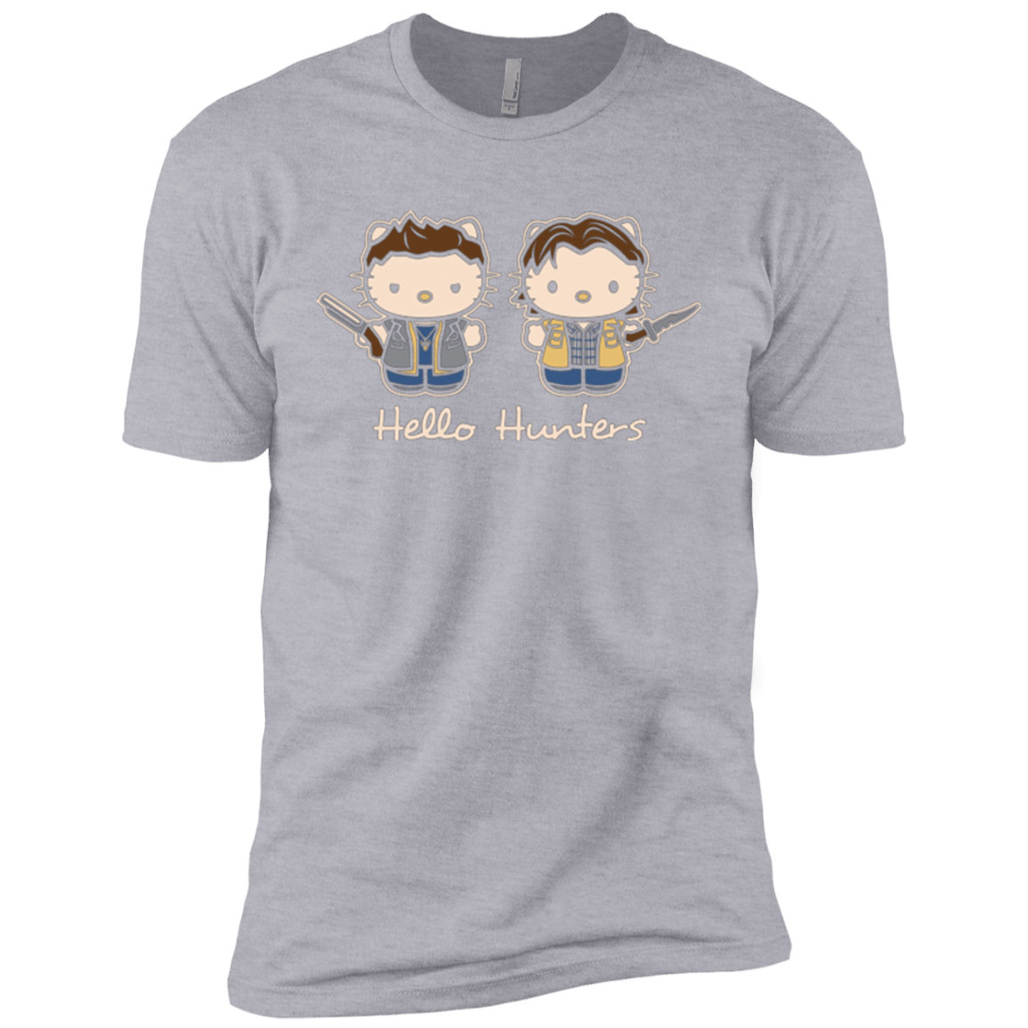 T-Shirts Heather Grey / YXS hellohunters Boys Premium T-Shirt