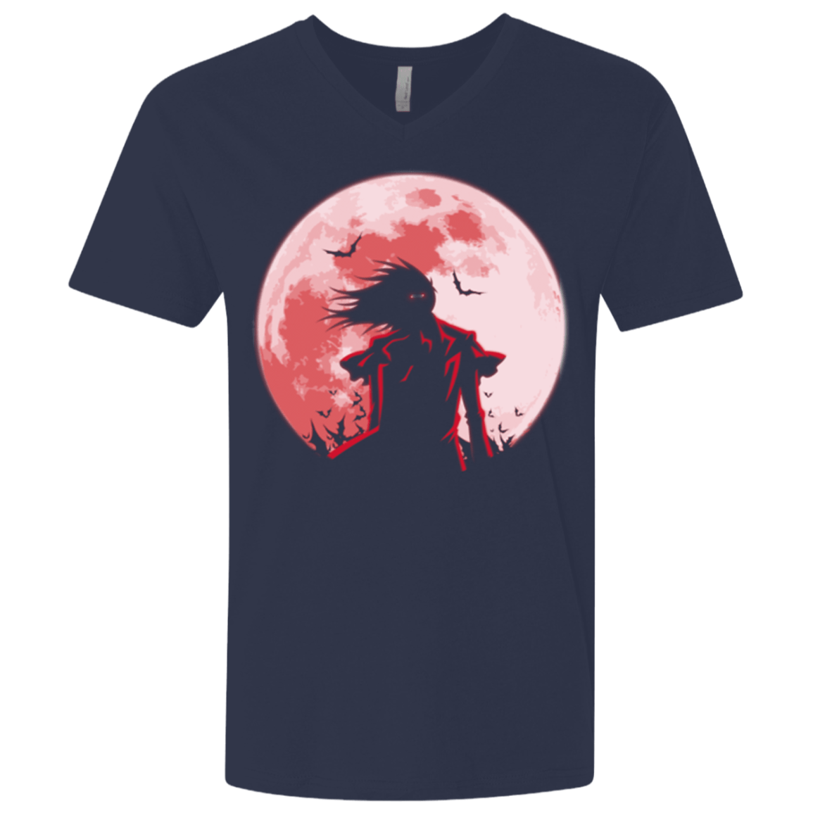 T-Shirts Midnight Navy / X-Small Hellsing Ultimate Men's Premium V-Neck