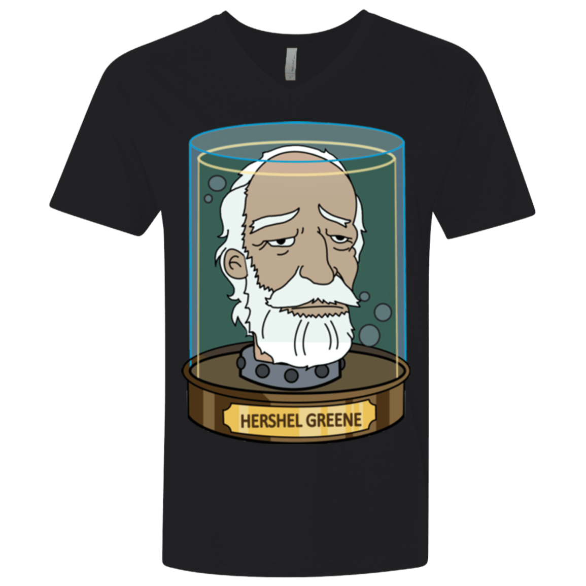T-Shirts Black / X-Small Hershel Greene Head Men's Premium V-Neck