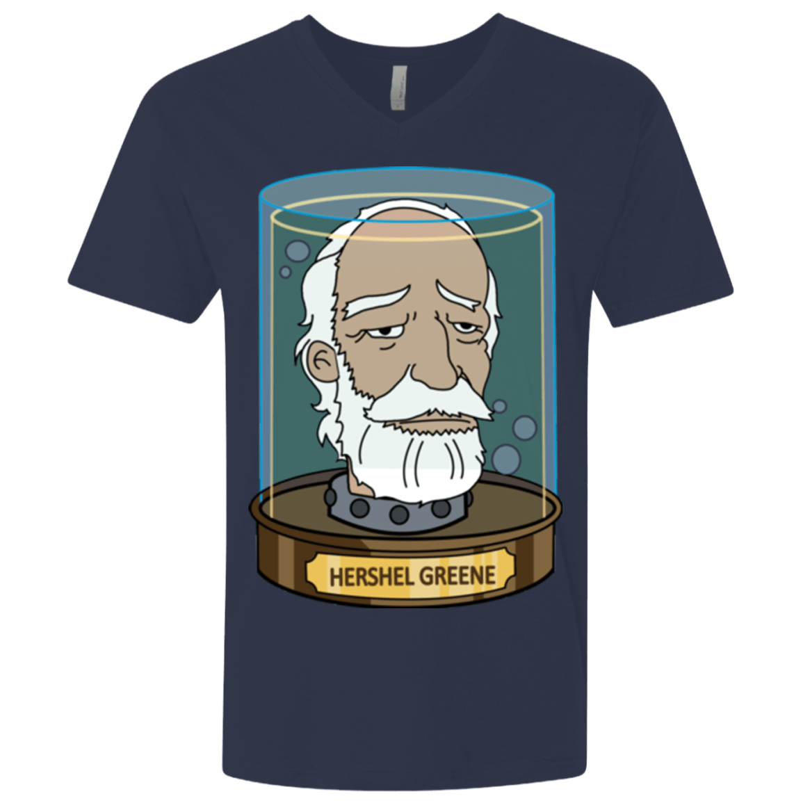 T-Shirts Midnight Navy / X-Small Hershel Greene Head Men's Premium V-Neck