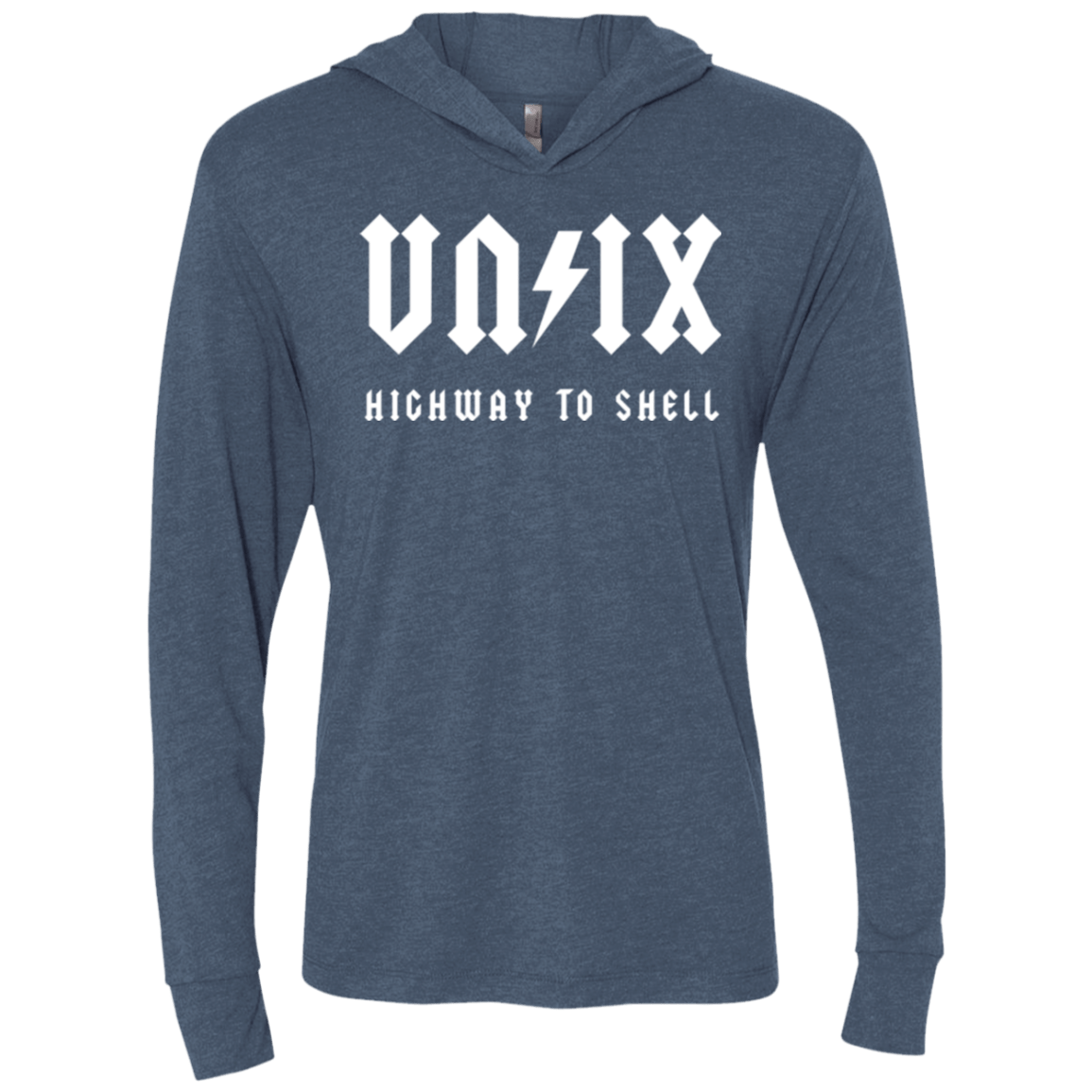 T-Shirts Indigo / X-Small Highway to shell Triblend Long Sleeve Hoodie Tee