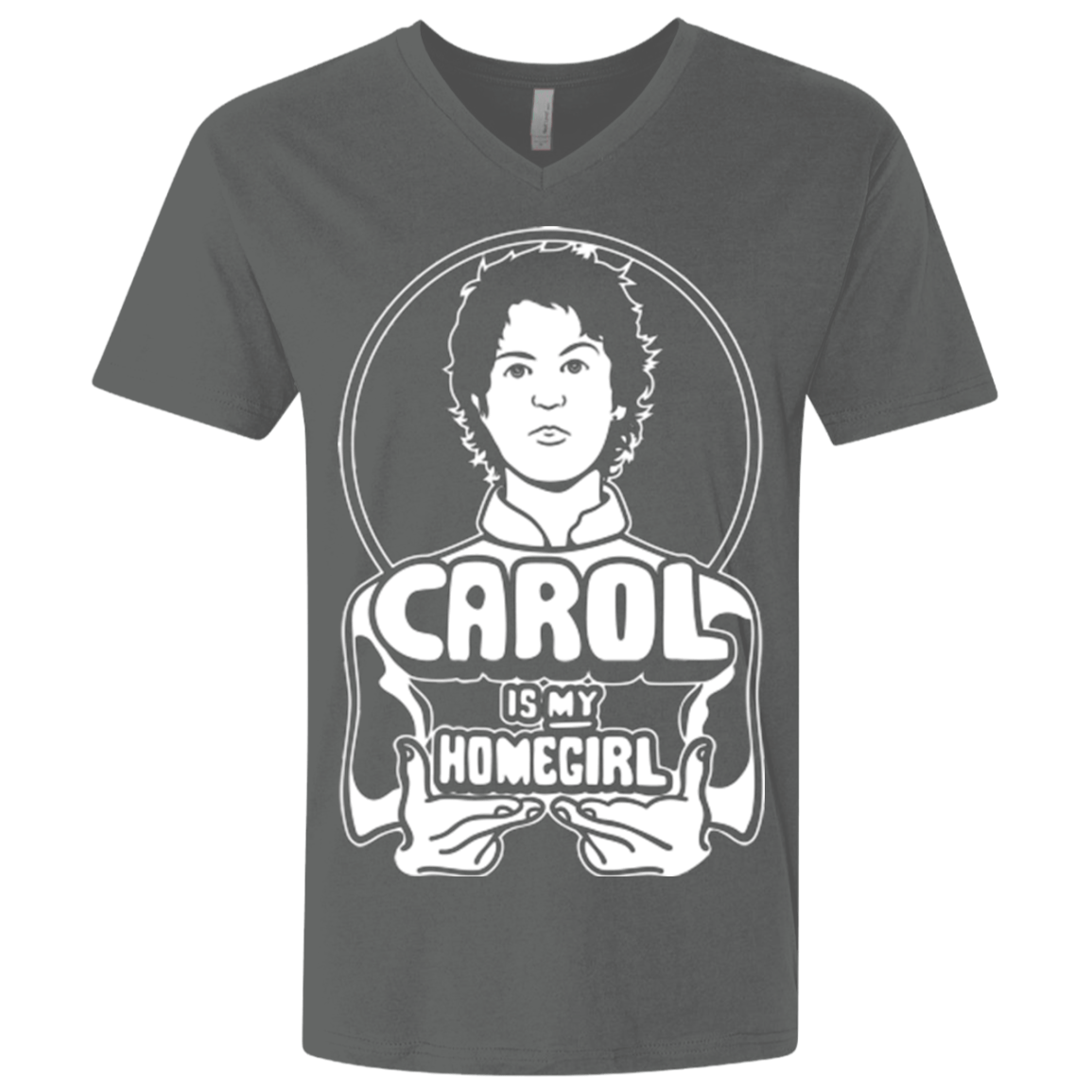 T-Shirts Heavy Metal / X-Small Homegirl Carol Men's Premium V-Neck
