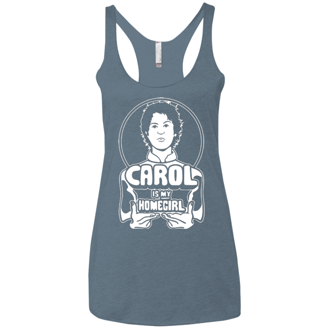 T-Shirts Indigo / X-Small Homegirl Carol Women's Triblend Racerback Tank