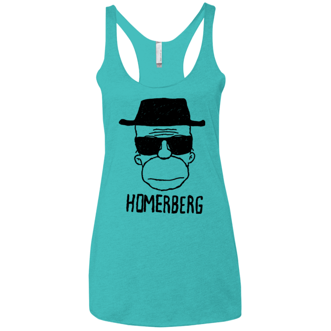 T-Shirts Tahiti Blue / X-Small Homerberg Women's Triblend Racerback Tank