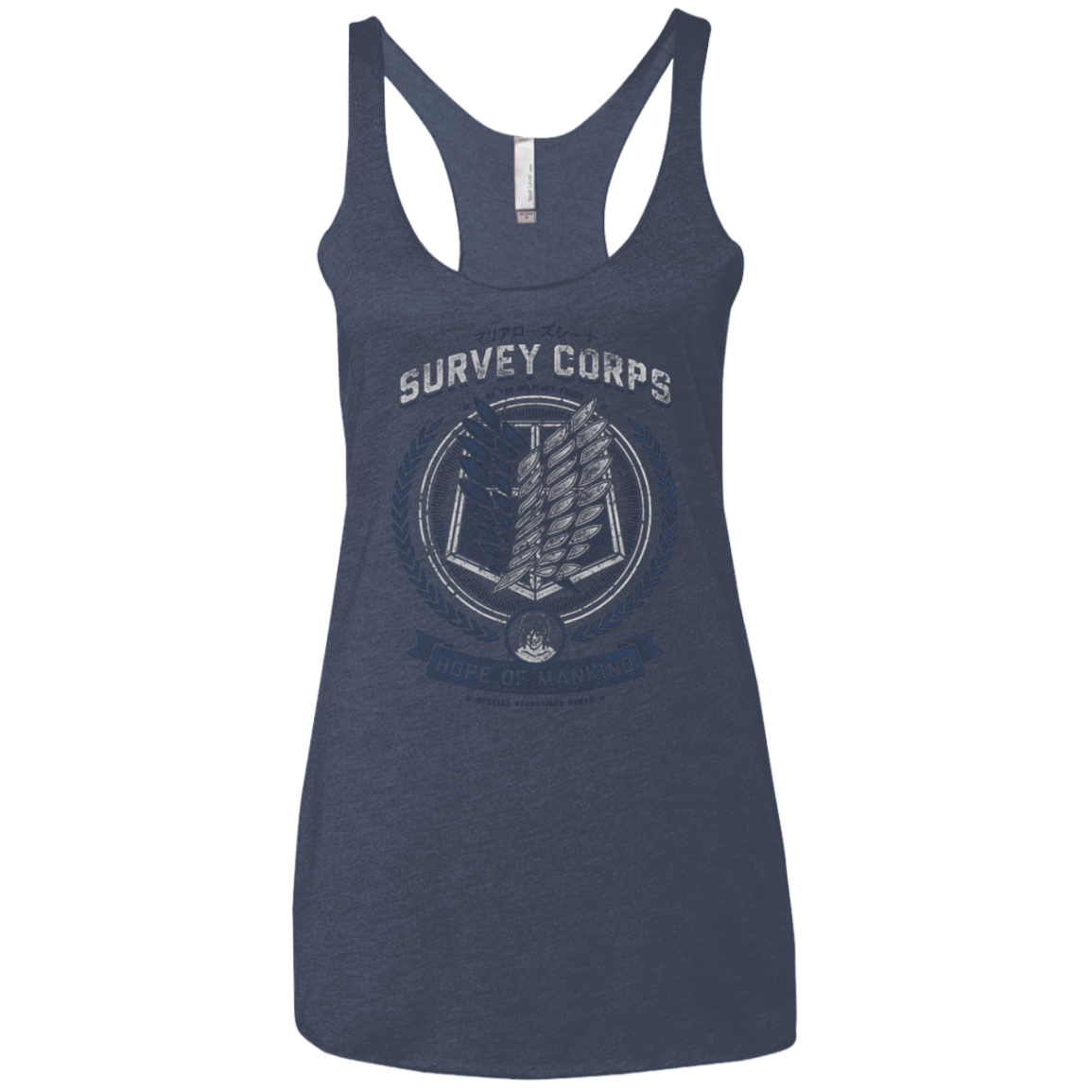 T-Shirts Vintage Navy / X-Small Hope of Mankind Women's Triblend Racerback Tank