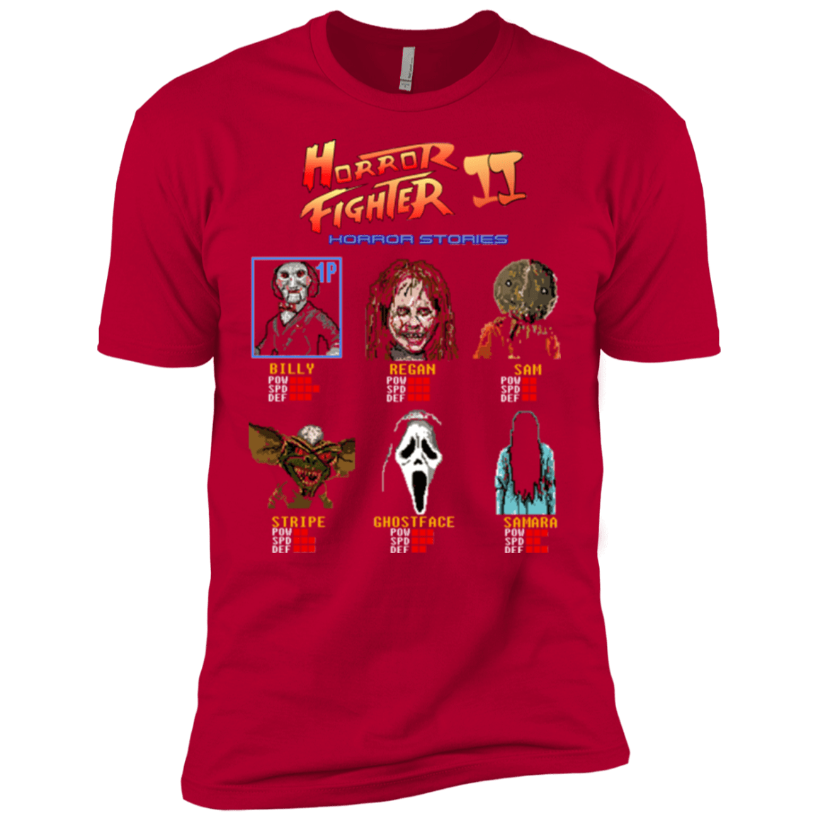 T-Shirts Red / X-Small Horror Fighter 2 Men's Premium T-Shirt