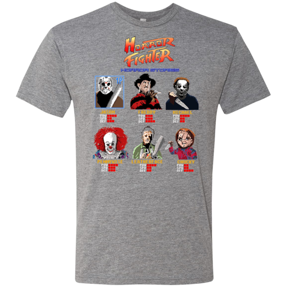 T-Shirts Premium Heather / Small Horror Fighter Men's Triblend T-Shirt