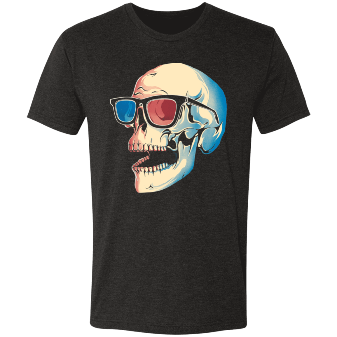 T-Shirts Vintage Black / S Horror Movie 3D Men's Triblend T-Shirt