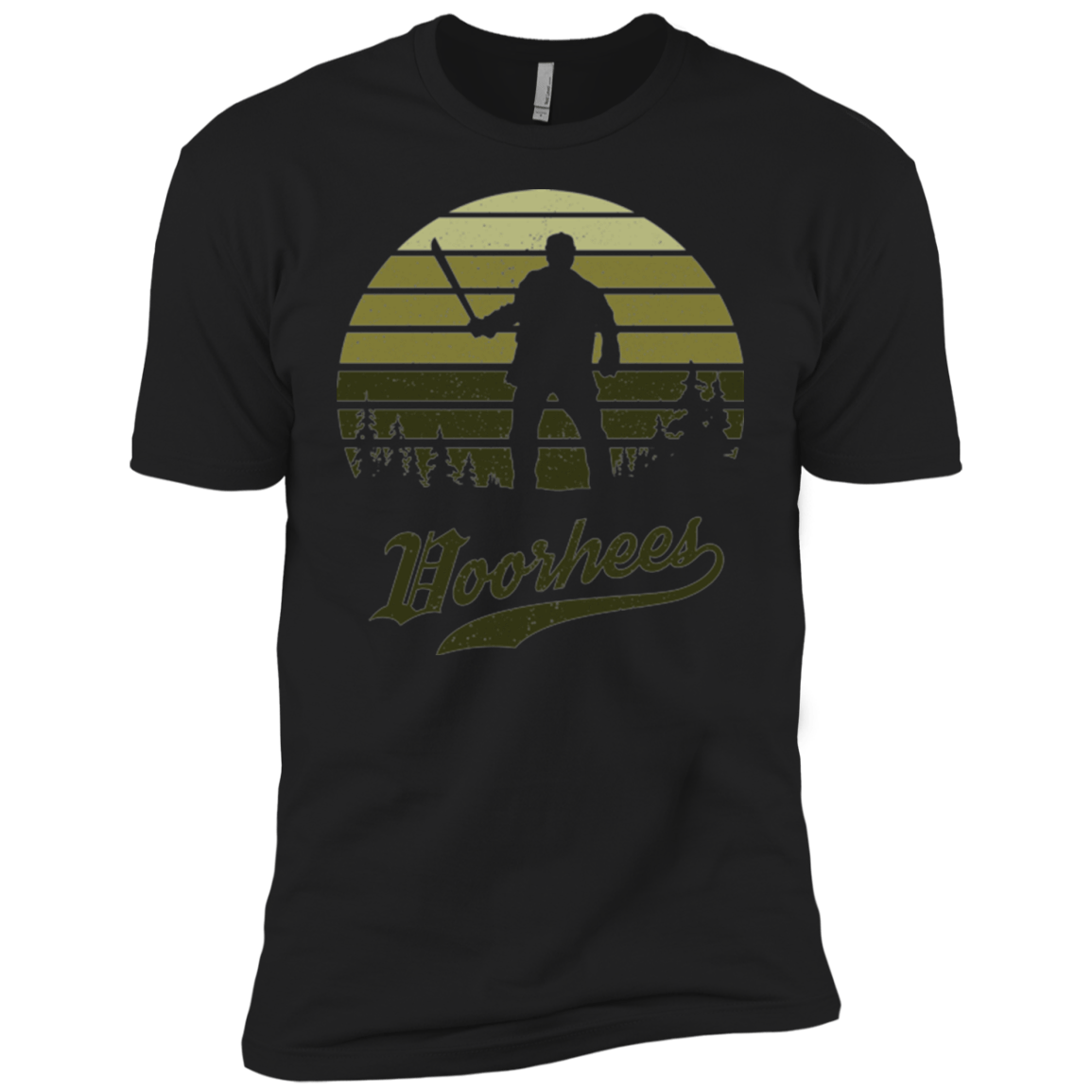 T-Shirts Black / YXS Horror Sun Set Voorhees Boys Premium T-Shirt