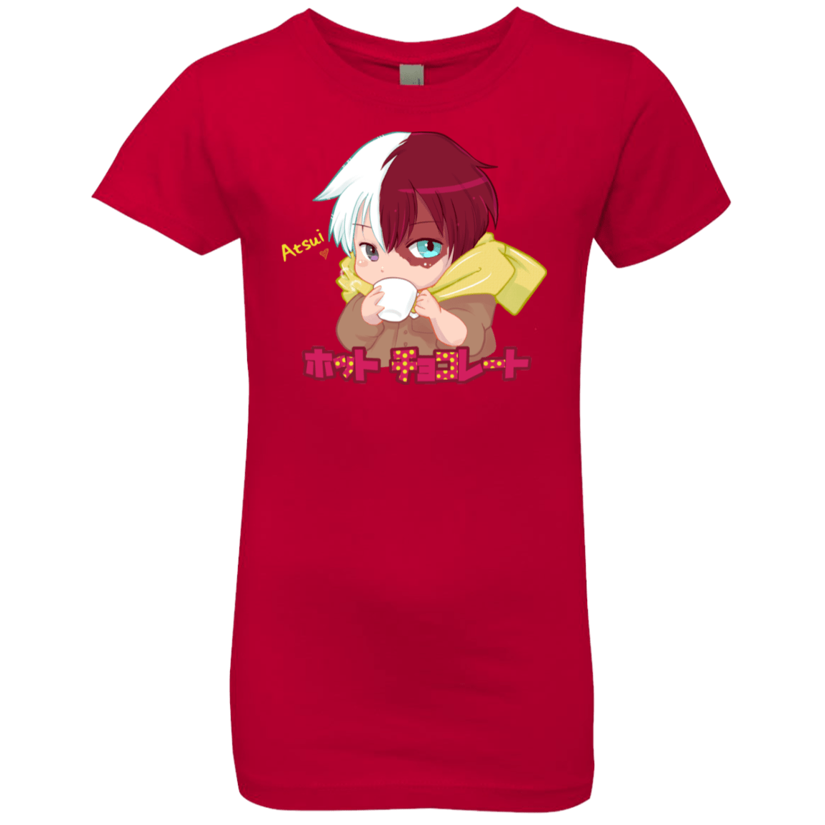 T-Shirts Red / YXS Hotto Chokoretto Girls Premium T-Shirt