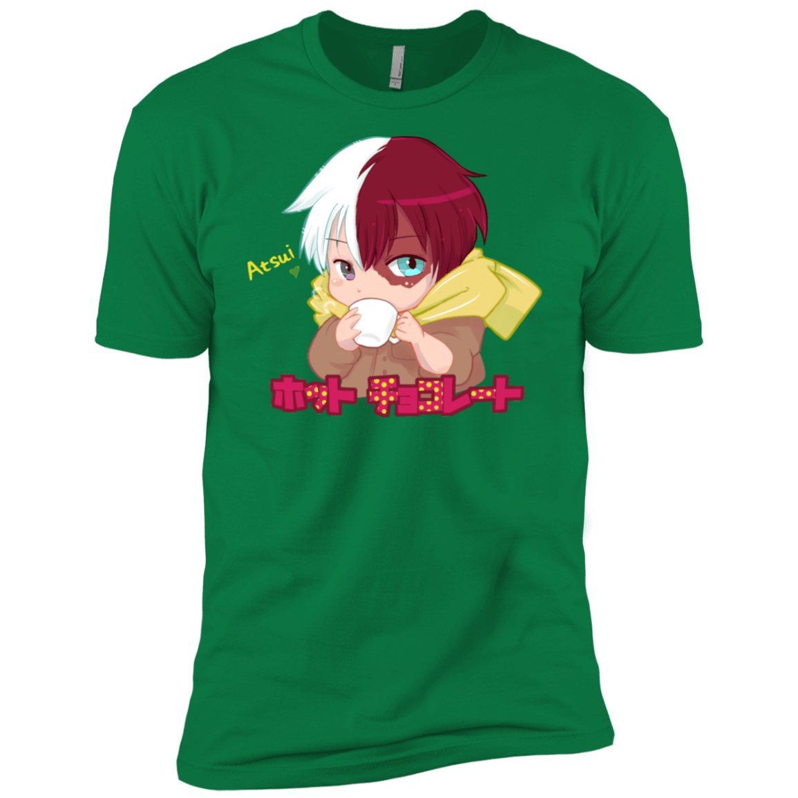 T-Shirts Kelly Green / X-Small Hotto Chokoretto Men's Premium T-Shirt