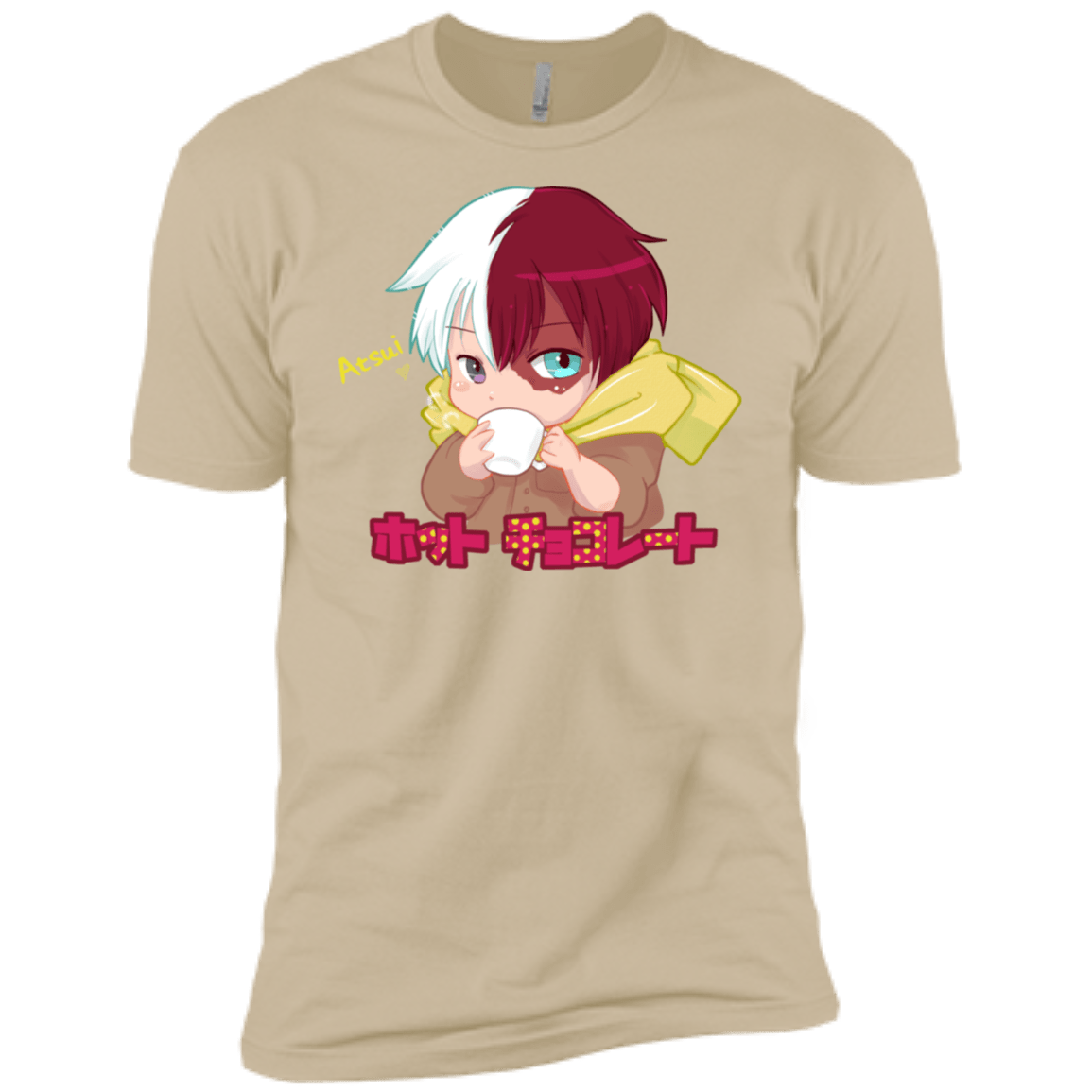 T-Shirts Sand / X-Small Hotto Chokoretto Men's Premium T-Shirt