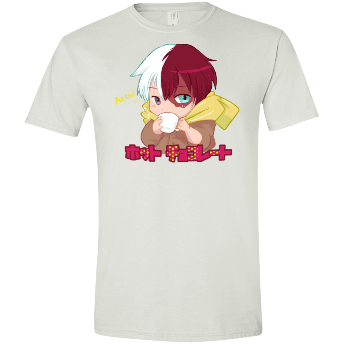 T-Shirts White / X-Small Hotto Chokoretto Men's Semi-Fitted Softstyle