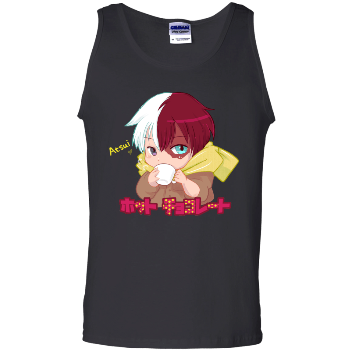 T-Shirts Black / S Hotto Chokoretto Men's Tank Top