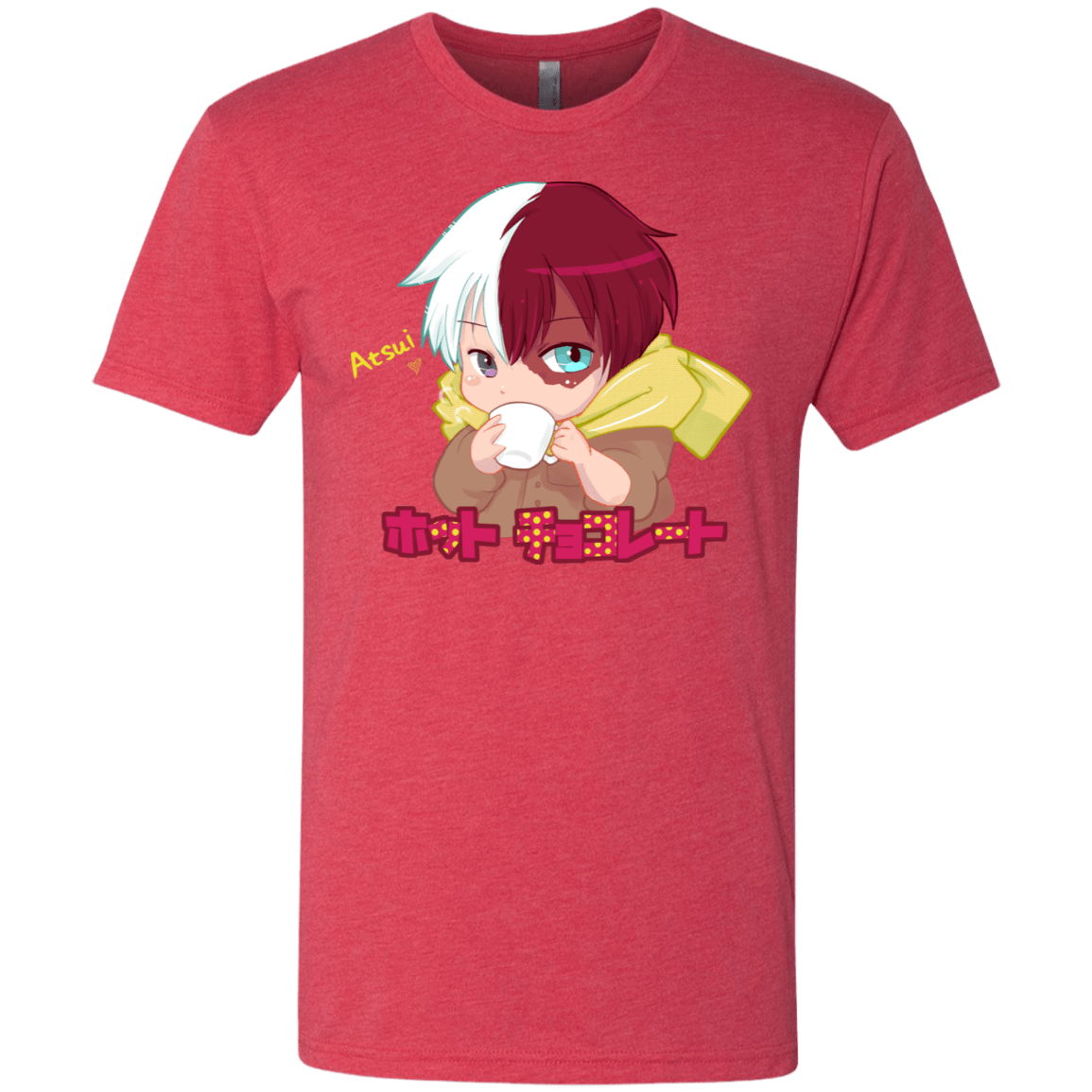 T-Shirts Vintage Red / S Hotto Chokoretto Men's Triblend T-Shirt