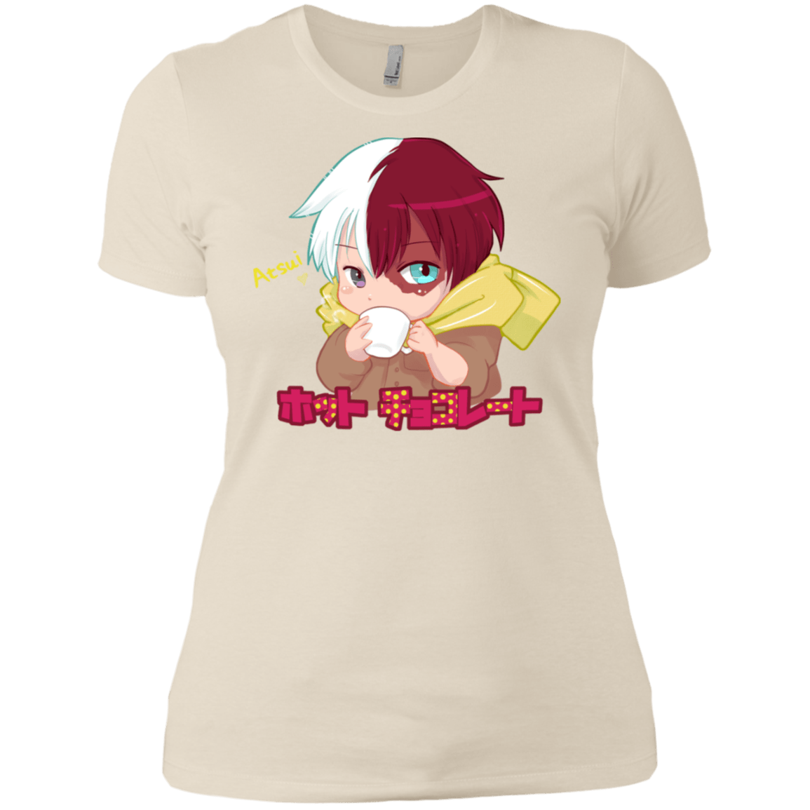 T-Shirts Ivory/ / X-Small Hotto Chokoretto Women's Premium T-Shirt