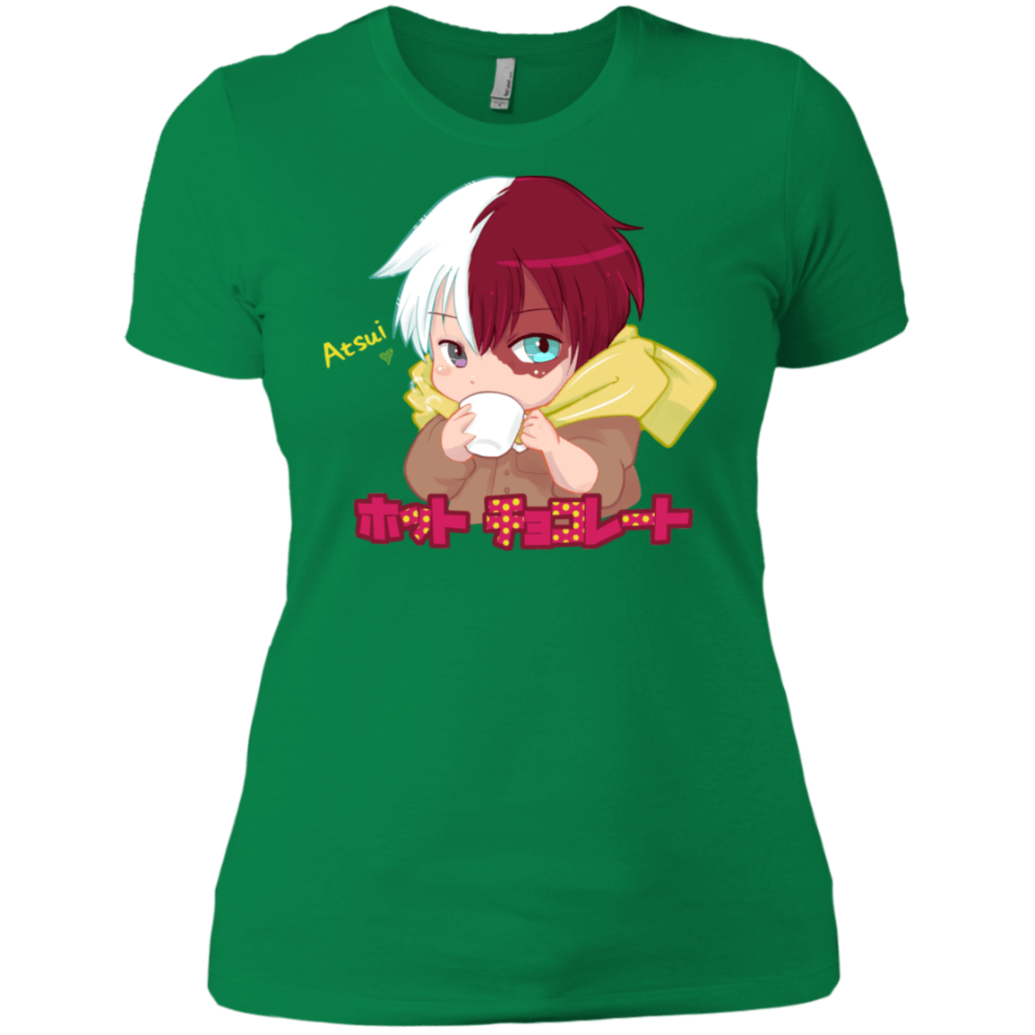 T-Shirts Kelly Green / X-Small Hotto Chokoretto Women's Premium T-Shirt