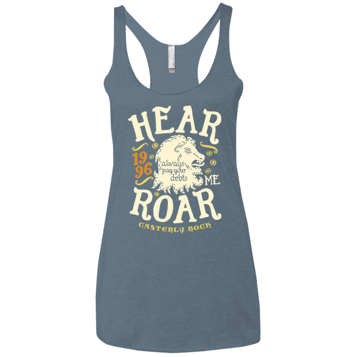T-Shirts Indigo / X-Small House of Lions Women's Triblend Racerback Tank