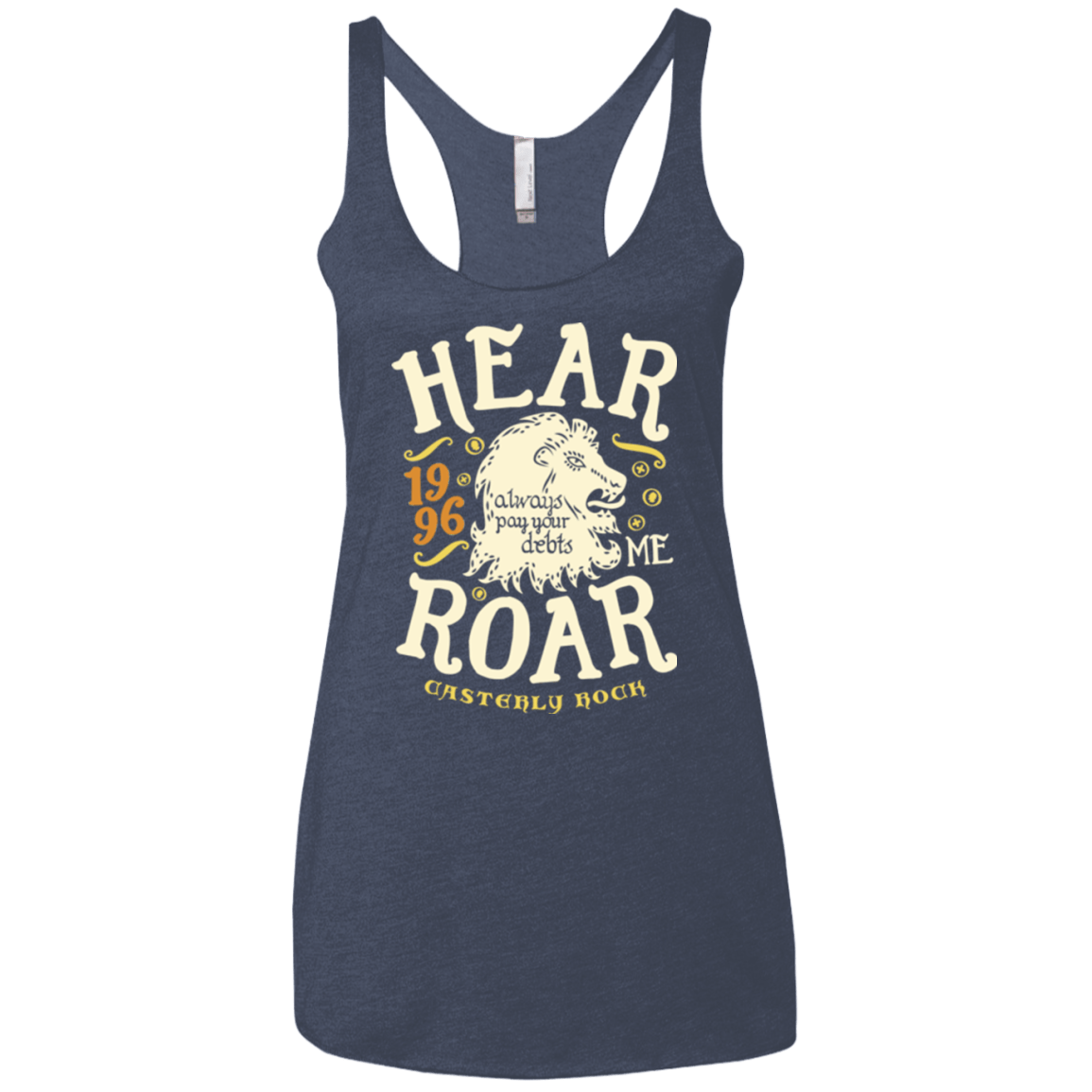 T-Shirts Vintage Navy / X-Small House of Lions Women's Triblend Racerback Tank