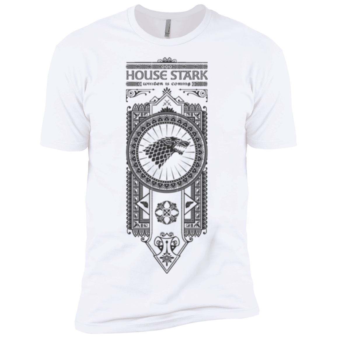 T-Shirts White / X-Small House Stark Black Men's Premium T-Shirt