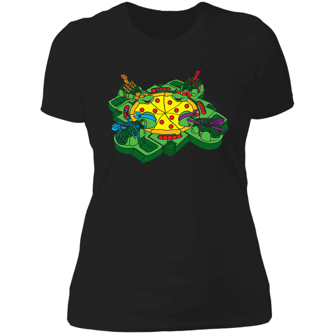 T-Shirts Black / X-Small Hungry Hungry Turtles Women's Premium T-Shirt