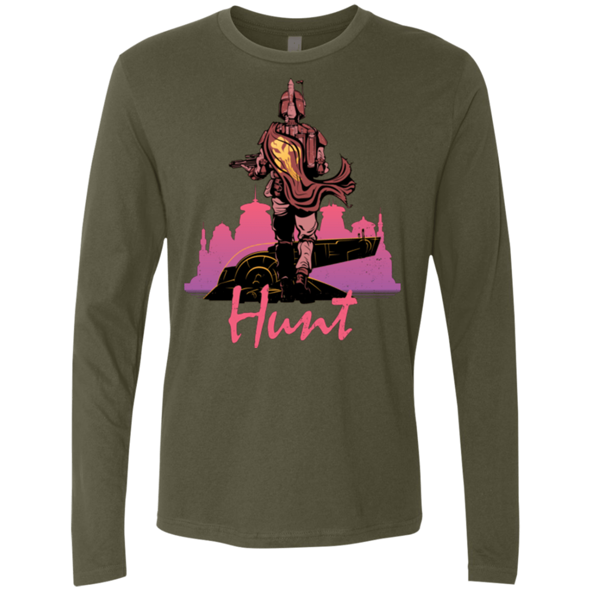 T-Shirts Military Green / Small Hunt Men's Premium Long Sleeve