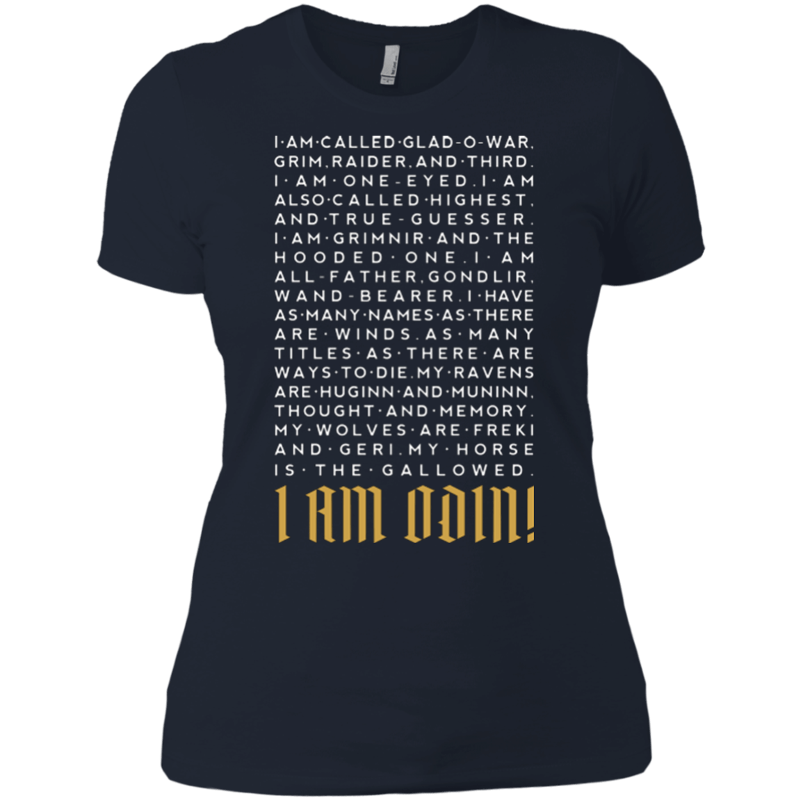 T-Shirts Midnight Navy / X-Small I am Odin Women's Premium T-Shirt