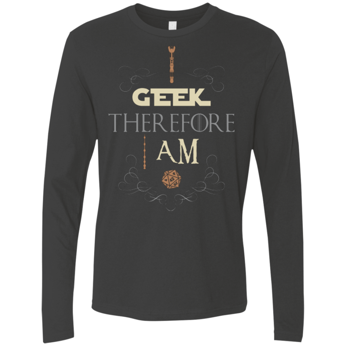 T-Shirts Heavy Metal / Small I GEEK (1) Men's Premium Long Sleeve