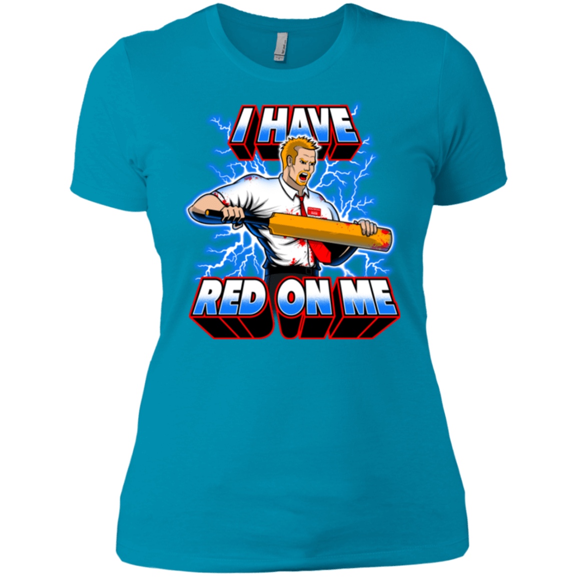 T-Shirts Turquoise / X-Small I have red on me Women's Premium T-Shirt