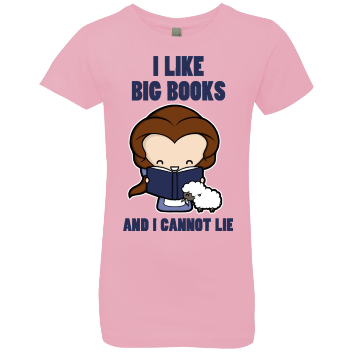 T-Shirts Light Pink / YXS I Like Big Books Girls Premium T-Shirt