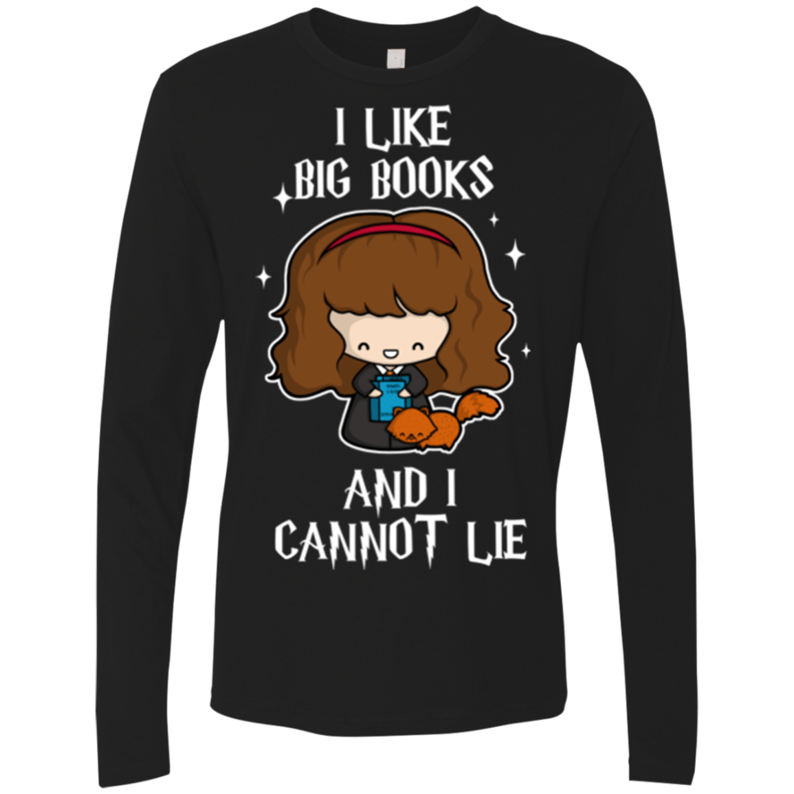 T-Shirts Black / Small I Like Big Books Men's Premium Long Sleeve